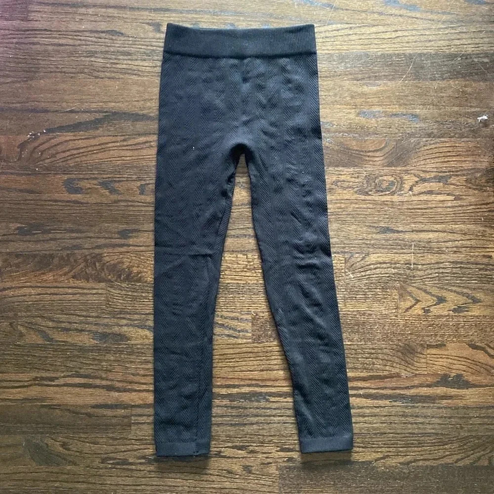 Blue Star Ribbed Leggings